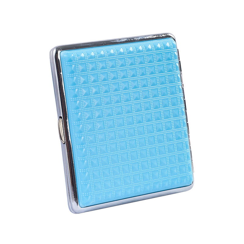 Elegant Grid Metal Cigarette Holder