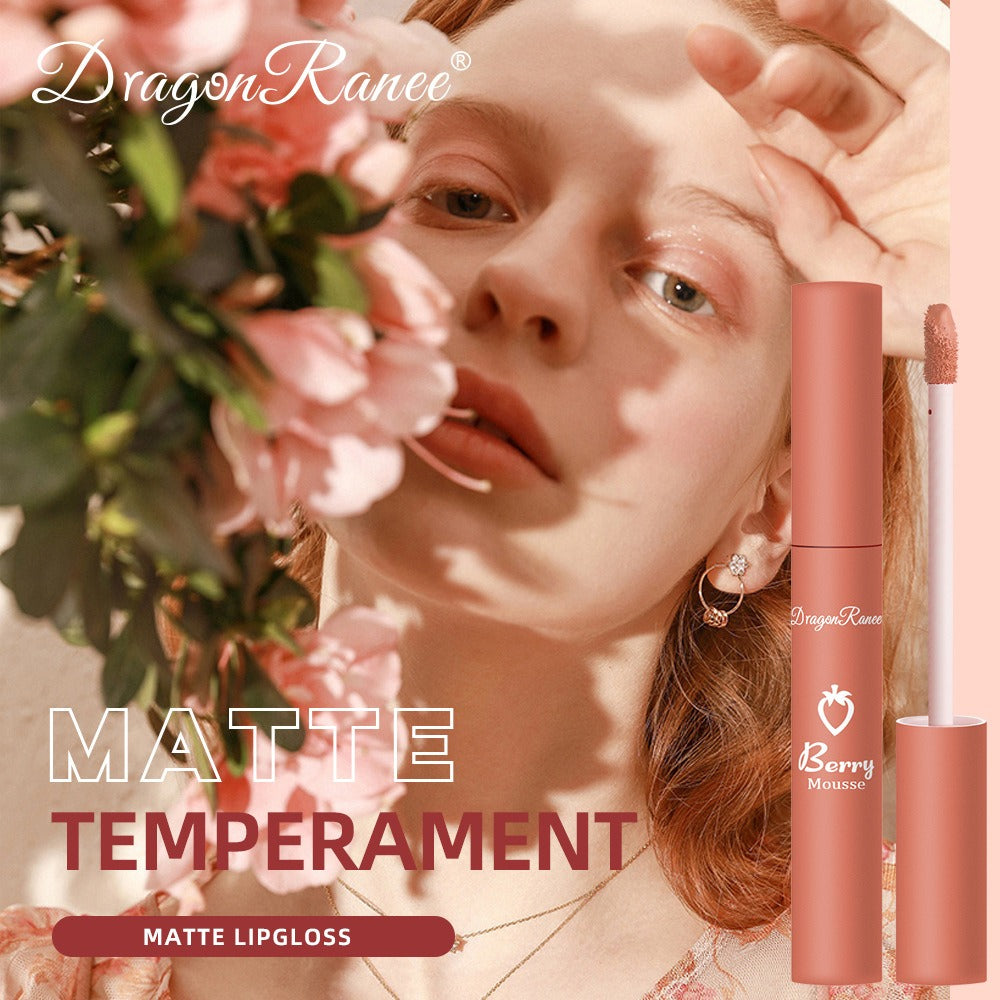Elegant Strawberry Matte Lip Set