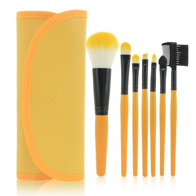 Elegant Seven-Piece Brush Collection