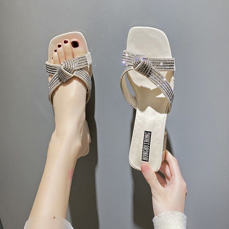 Bow-Embellished Ladies' Sandals and Slippers