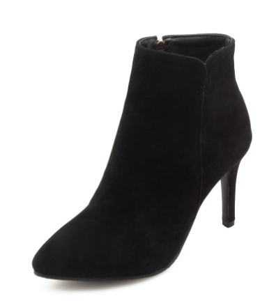 Elegant Suede High Heel Ankle Boots