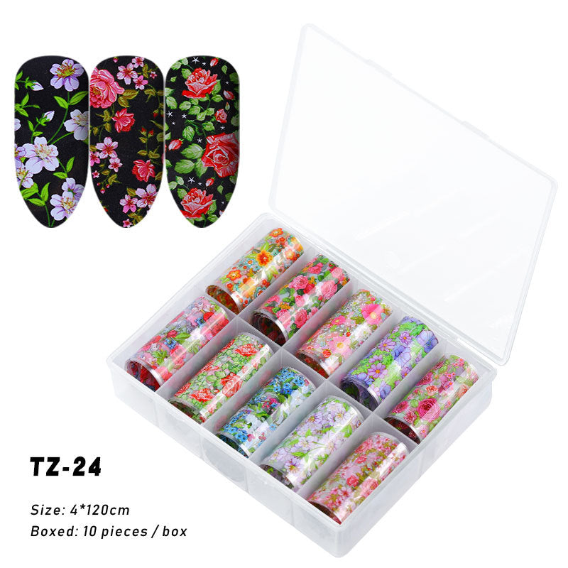 2020 New Nail Art Transfer Stickers - Starry Laser