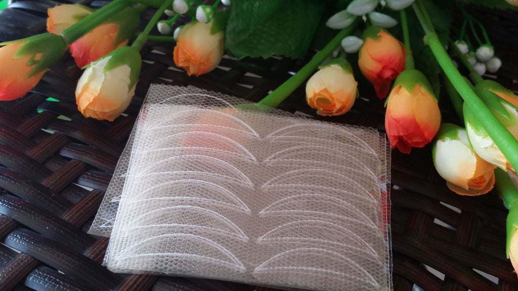Invisible Double Eyelid Tape with Lace Design