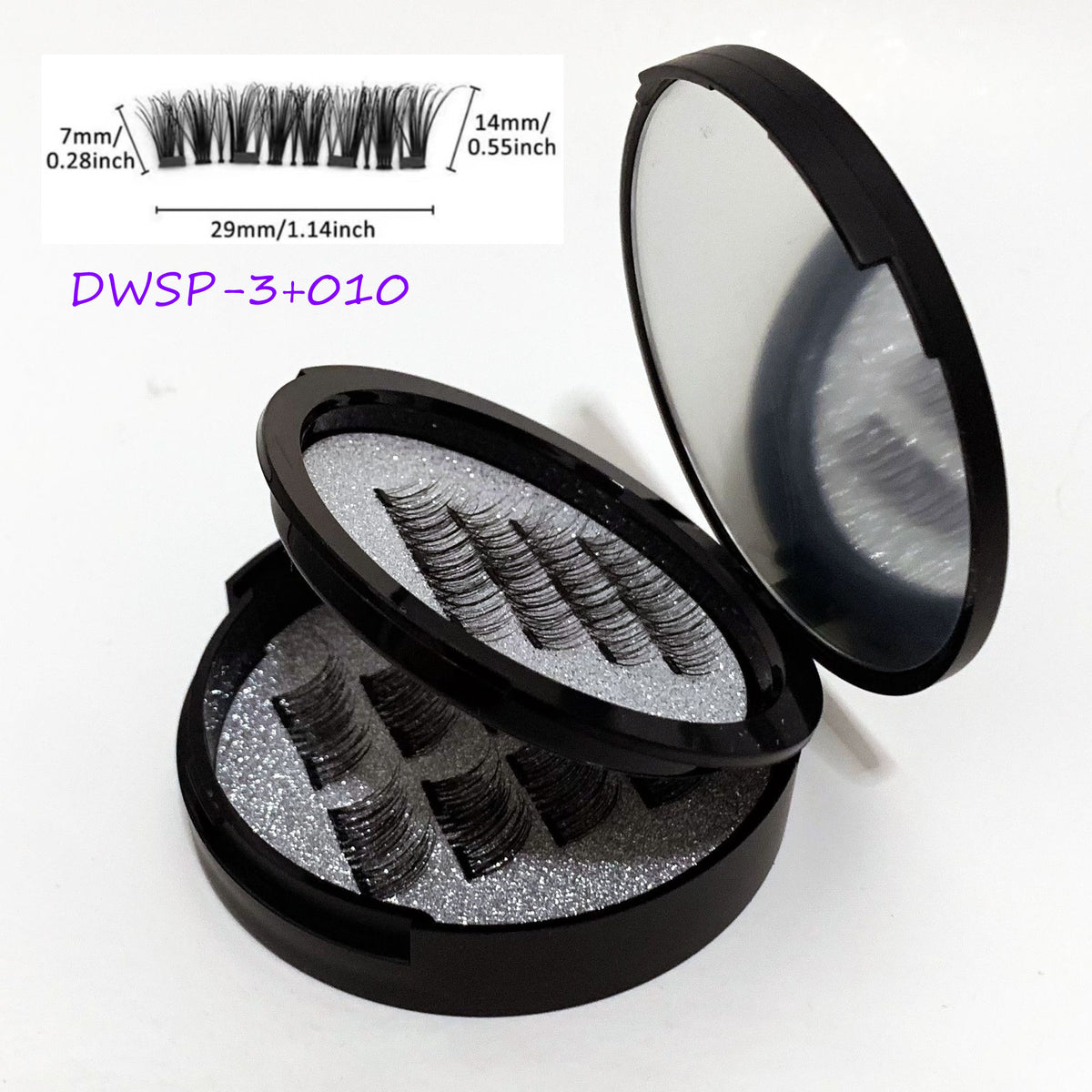 24P-3 Magnetic Lashes with Mirror - No Glue Needed