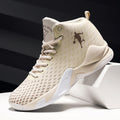 Unisex Plaid High-Top Basketball Sneakers