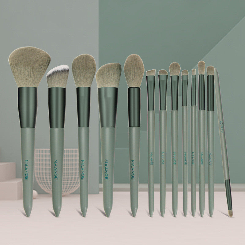 Elegant 13-Piece Artisan Makeup Brush Set