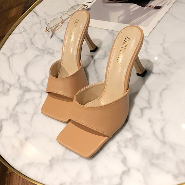 Elegant Square Toe Stilettos