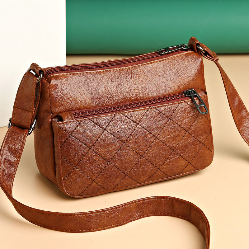 Elegant Medium-Sized Women's Leather Bag