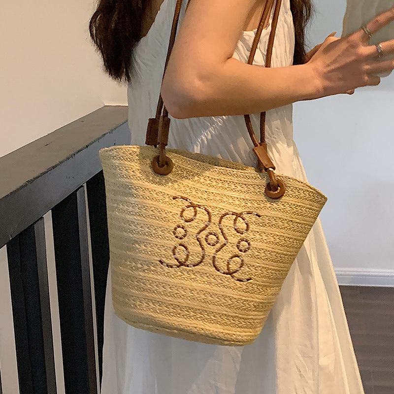 2023 Women's Straw Tote Bag - Large Capacity Summer Style