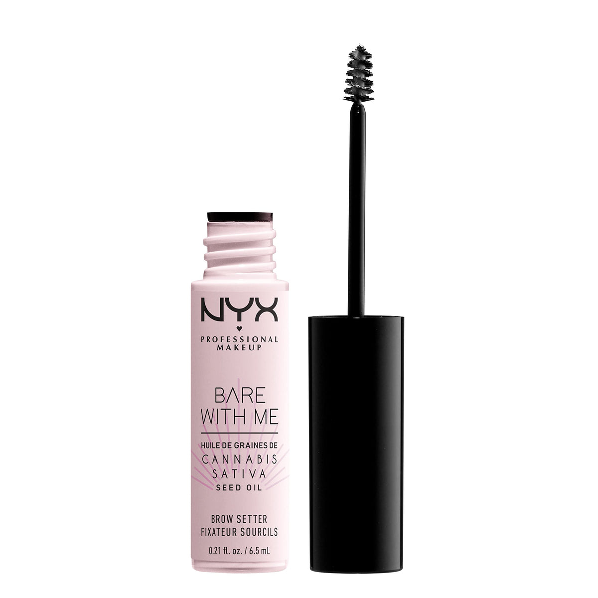 NYX PROFESSIONAL MAKEUP Bare With Me Cannabis Sativa Seed Oil Brow Setter Eyebrow Gel