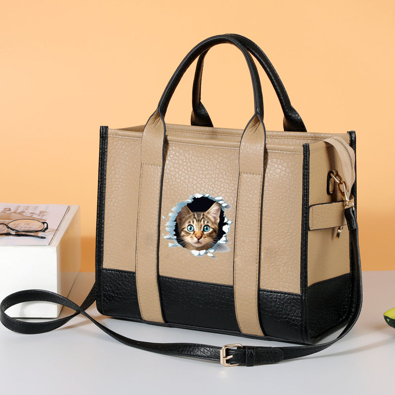 Elegant Cat Head Tote