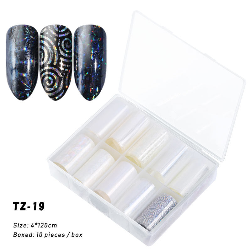 2020 New Nail Art Transfer Stickers - Starry Laser