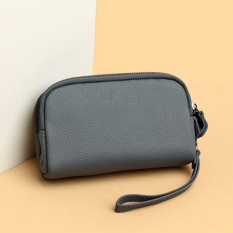 Elegant Leather Zip Wallet