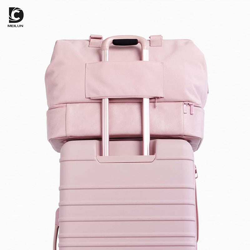 Large Capacity Canvas Travel Bag - Expandable Tote
