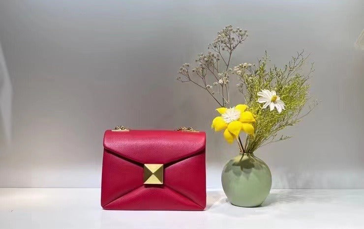 Candy-colored Leather Women's Totes Bag