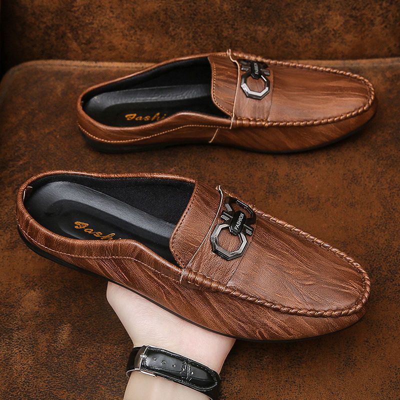 Elegant Men's Slip-On Leather Loafers