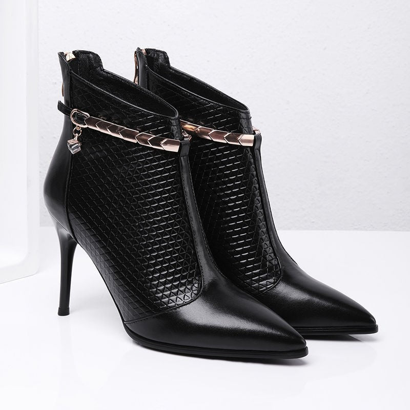 Elegant Stiletto Zip Boots