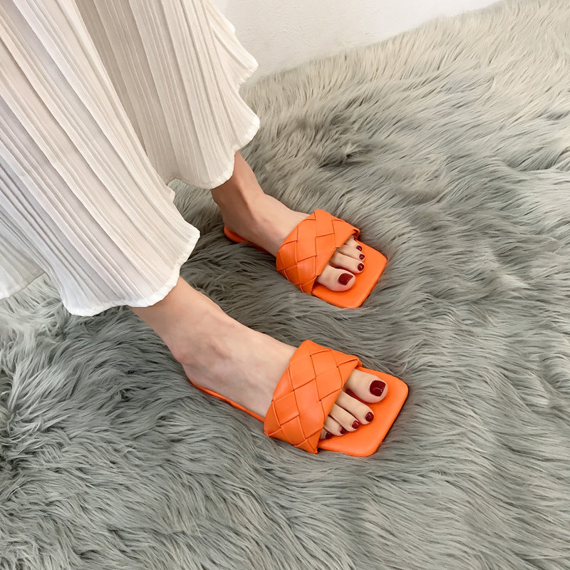 Elegant Korean Flat-Heel Sandals