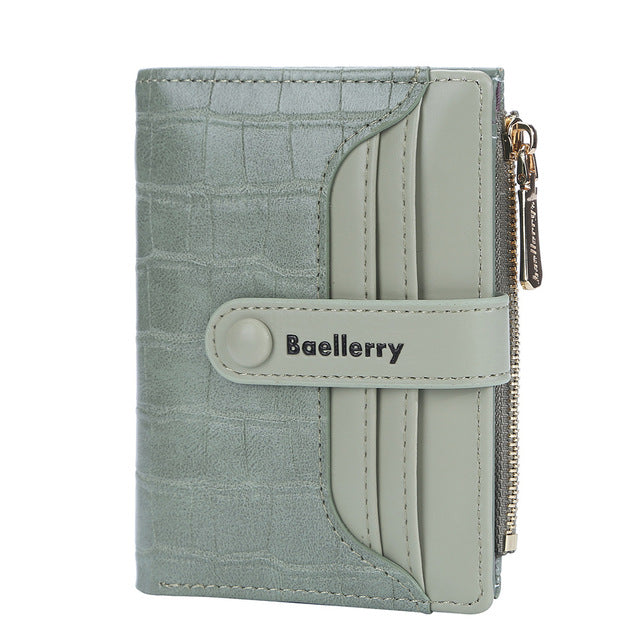 Top Quality Women's Short Wallet with Zipper Closure