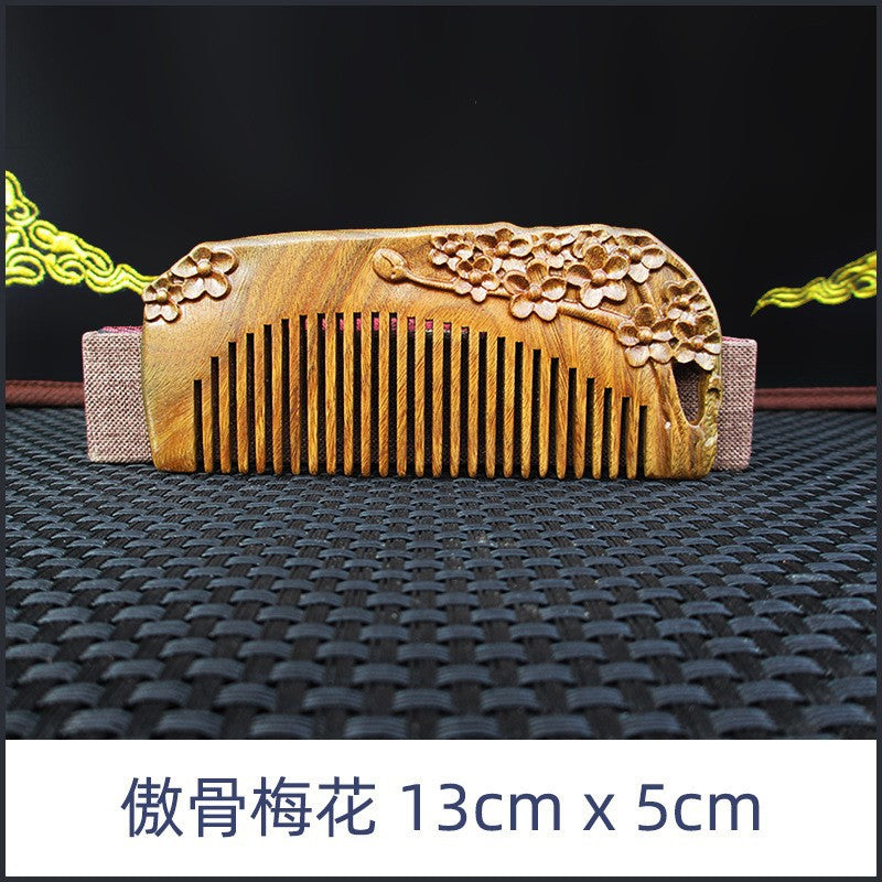 Elegant Vintage Sandalwood Combs