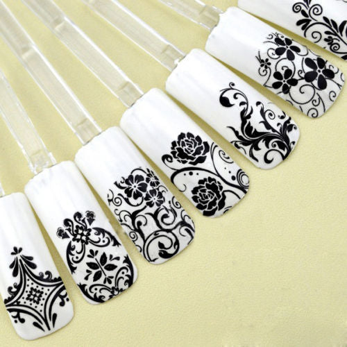 Elegant Metallic 3D Nail Stickers