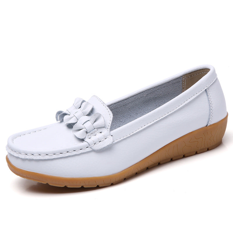 Elegant Leather Slip-Ons for Women