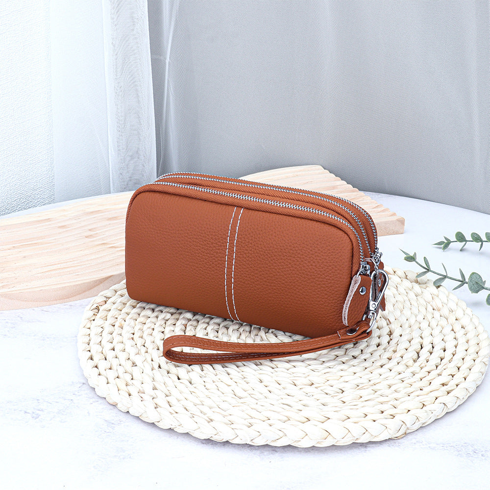 Elegant Cowhide High-Capacity Wallet