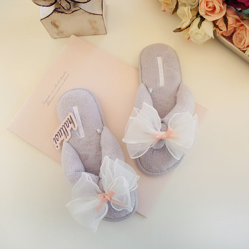 Popular Waterproof Bowknot Slippers