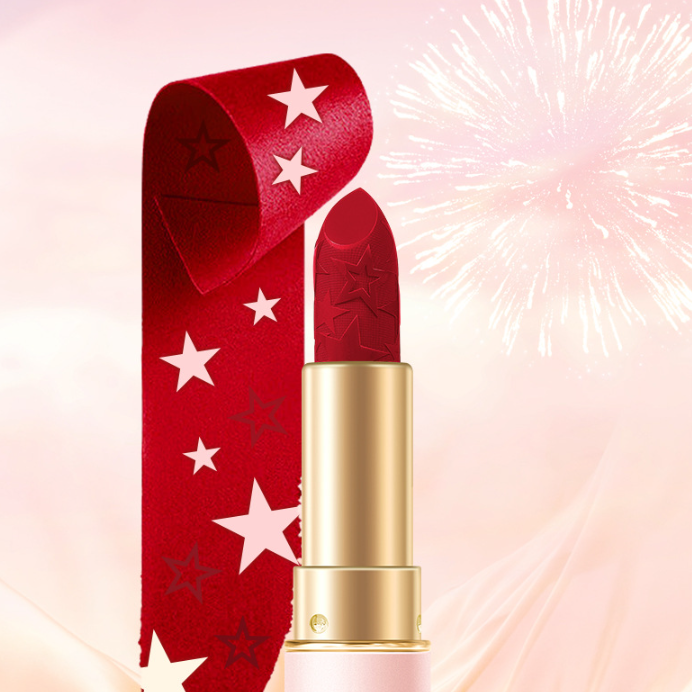 Velvet Matte Elegance Lipstick - Retro Red