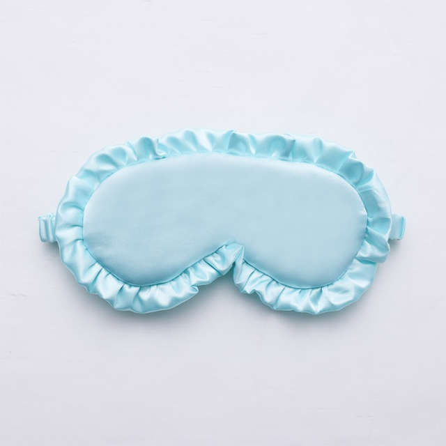 Luxury Silk Ruffle Eye Mask