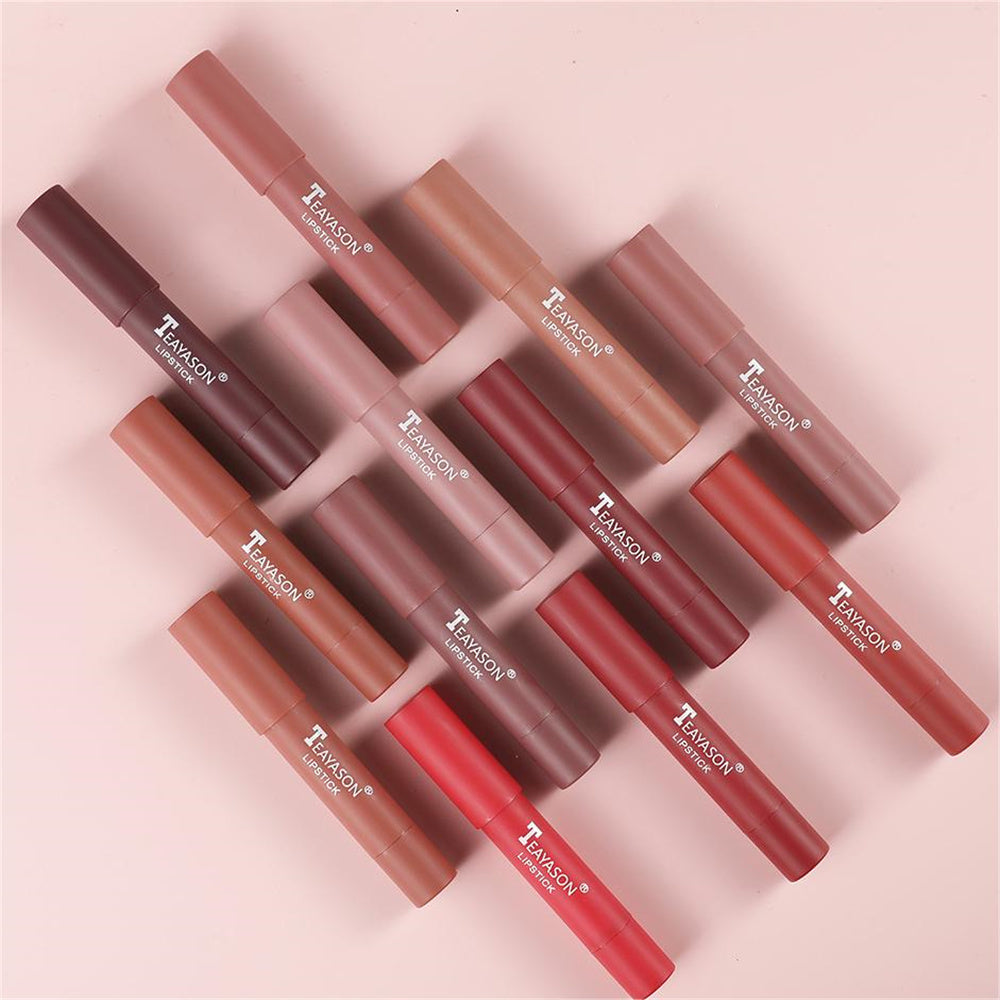 Elegant Matte 12-Color Lip Liner Set