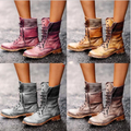 Cross-Strapped Martin Boots