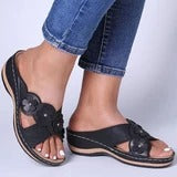 Vintage Floral Comfortable Flat Round-Toe Shoes