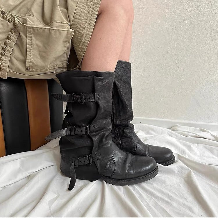 Elegant Plus Size Roman Boots