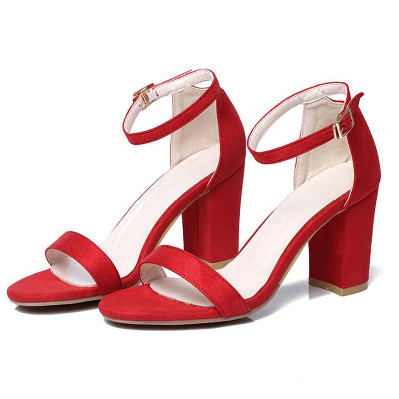 Elegant Suede Heeled Slides