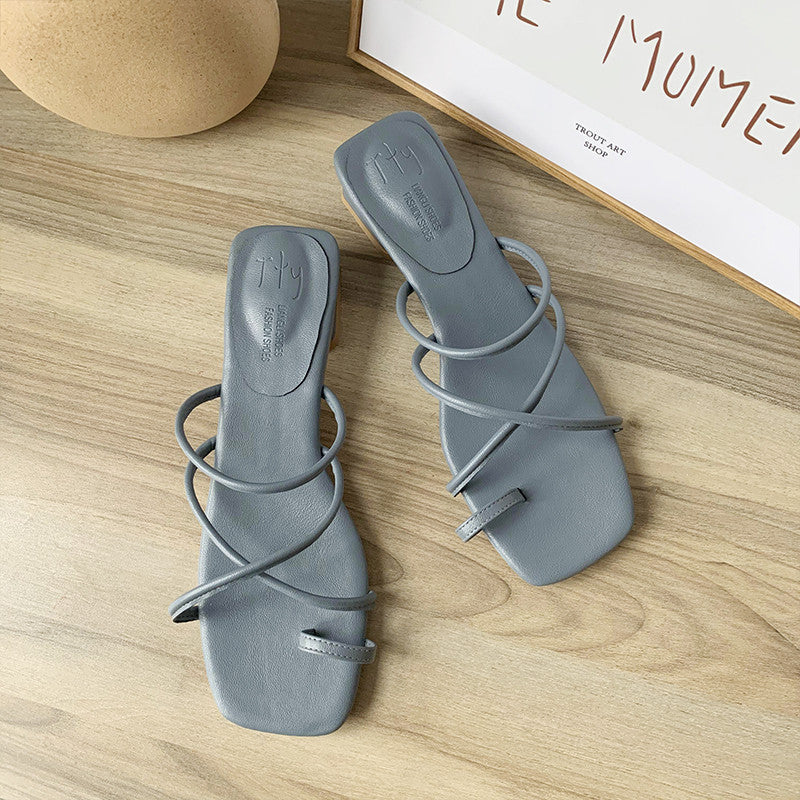 Elegant Low-Heel Mules for Women