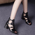 2023 New Women's Open-Toe Chunky Heeled Sandals