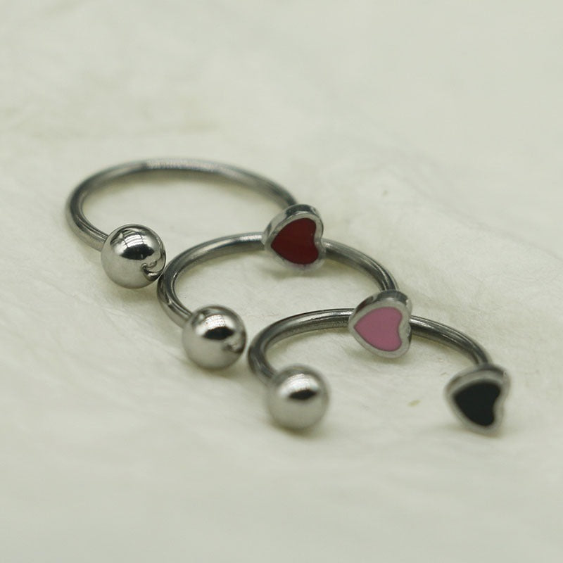 Steel Horseshoe Lip Accent