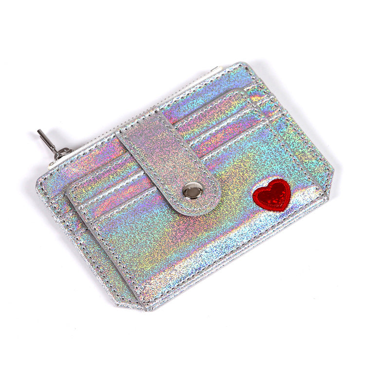 Elegant Heart Embroidered Purse