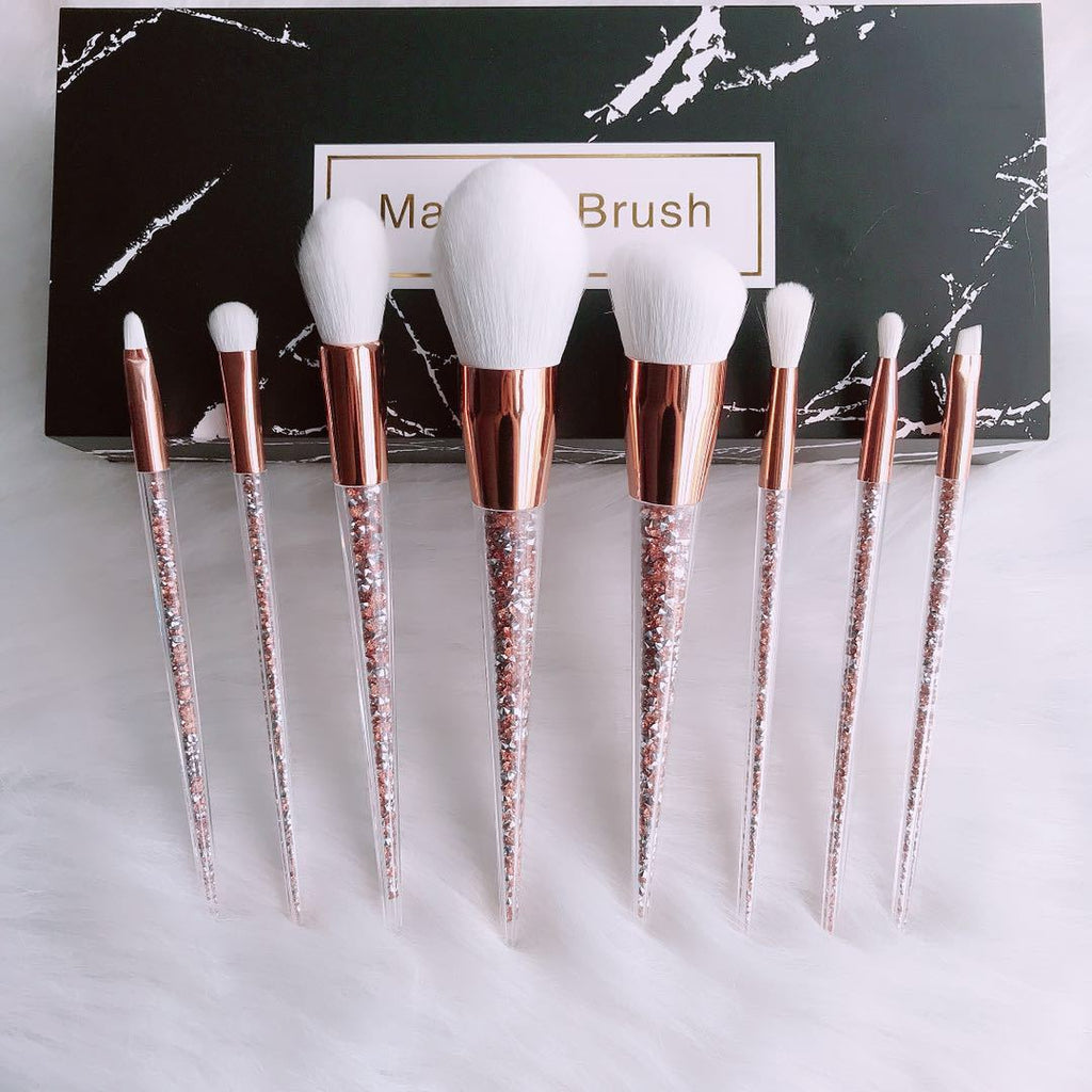 Elegant 8-Piece Cosmetic Brush Collection