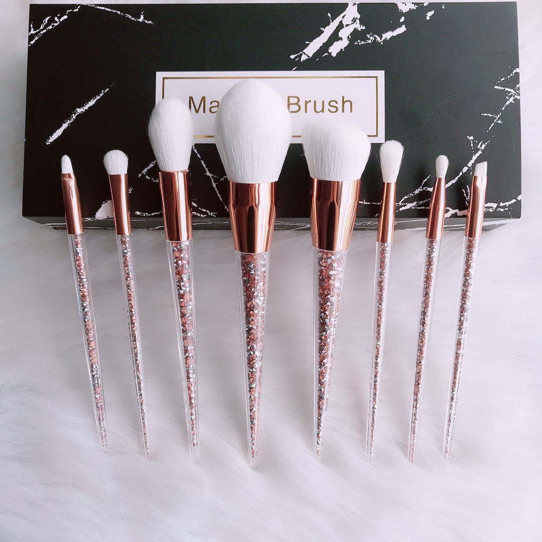 Elegant 8-Piece Cosmetic Brush Collection