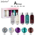 Deluxe Blue Glitter Eyeshadow Ensemble