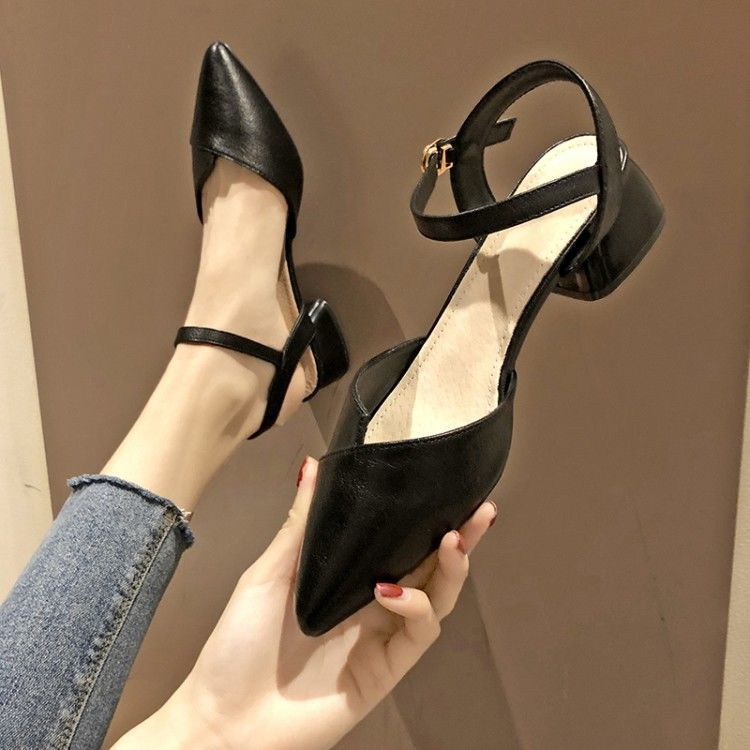 Summer Pointed Toe Baotou Sandals for Women