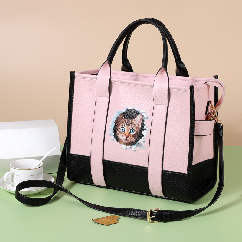 Elegant Cat Head Tote