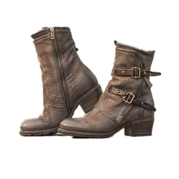 Elegant Plus Size Roman Boots
