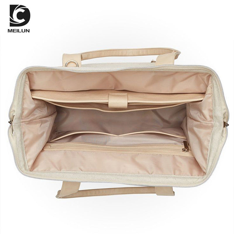 Large Capacity Canvas Travel Bag - Expandable Tote