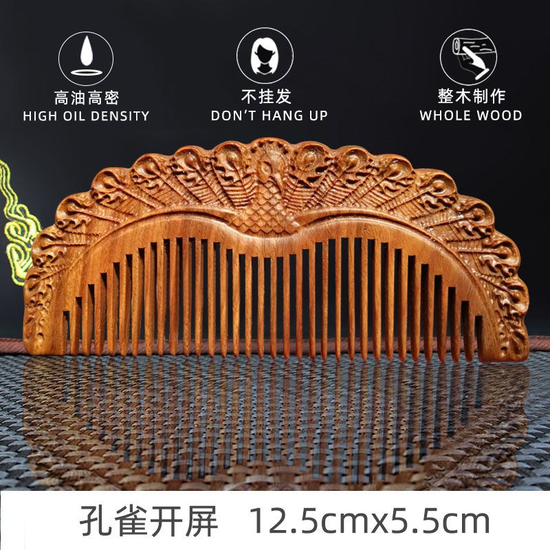 Elegant Vintage Sandalwood Combs