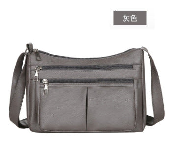 Trendy Korean Style Soft Leather Shoulder Bag for Women