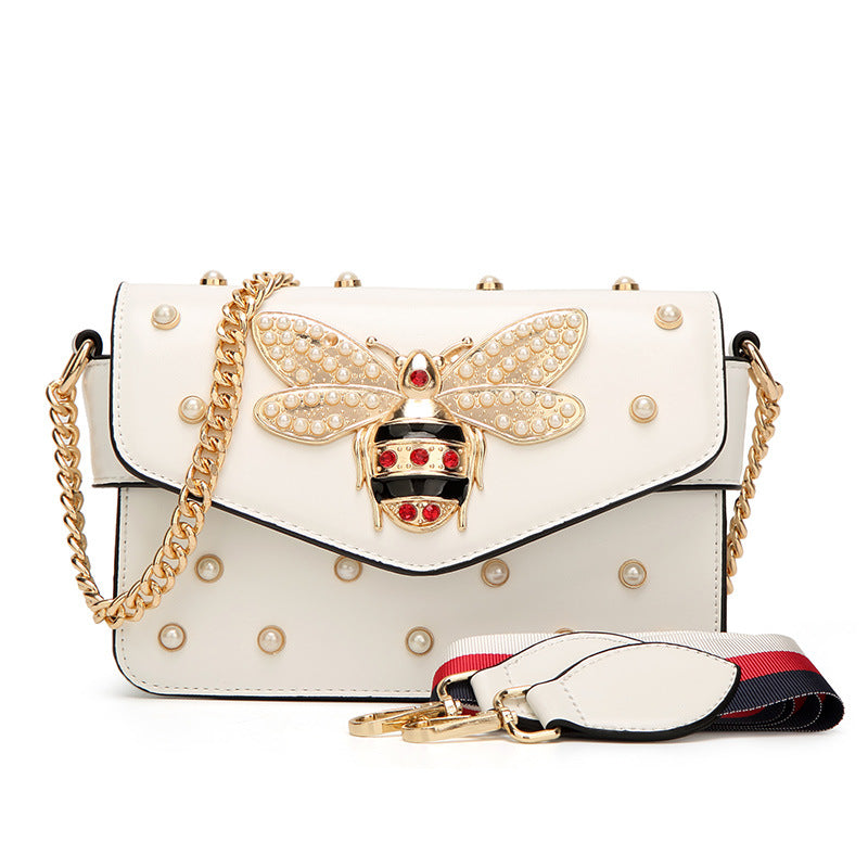 Luxury 2023 Bee Mini Bag with Pearls