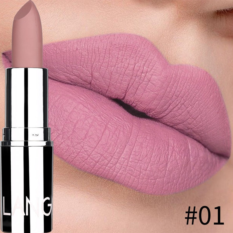 Elegant Silver Matte Lipstick Collection